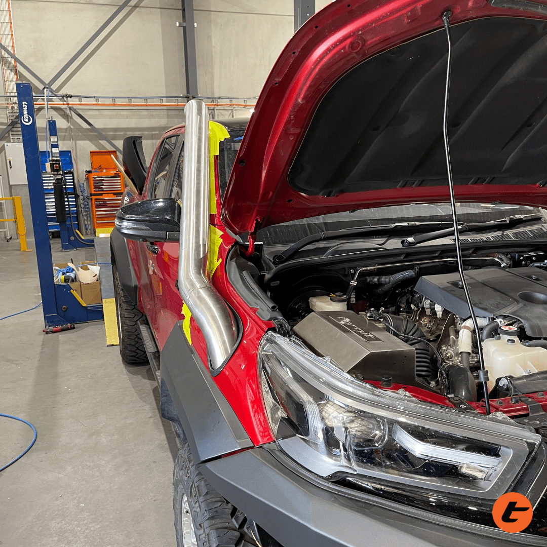 SN10 Hilux 2.8L Stainless Steel Snorkel