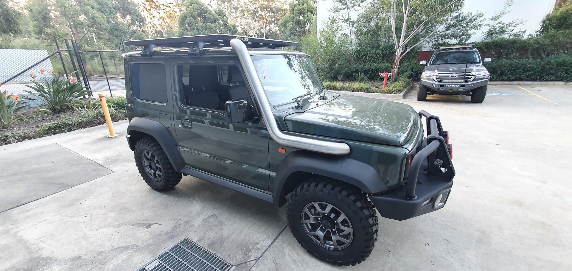 SN02SS Jimny snorkel stainless finish