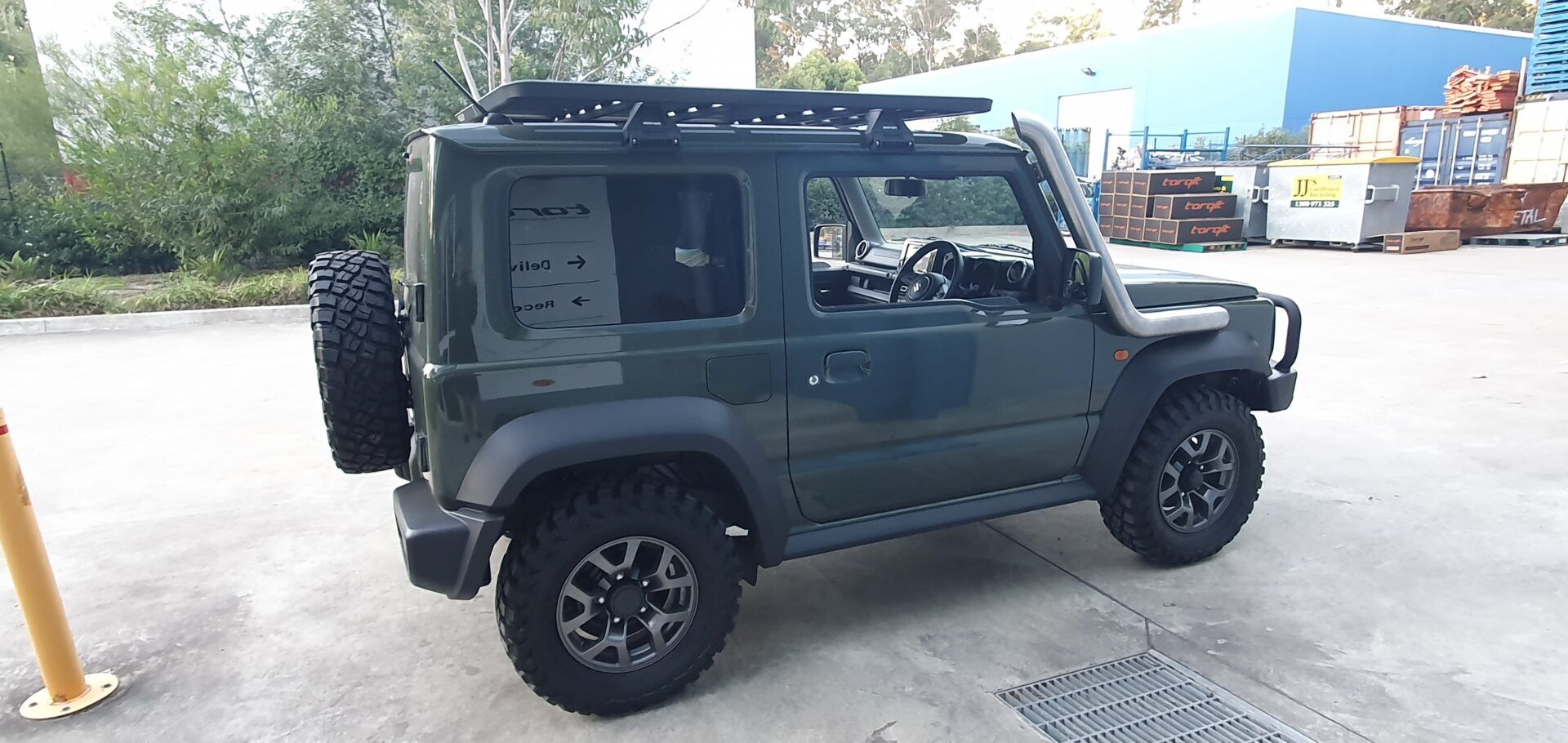SN02SS Jimny snorkel stainless finish