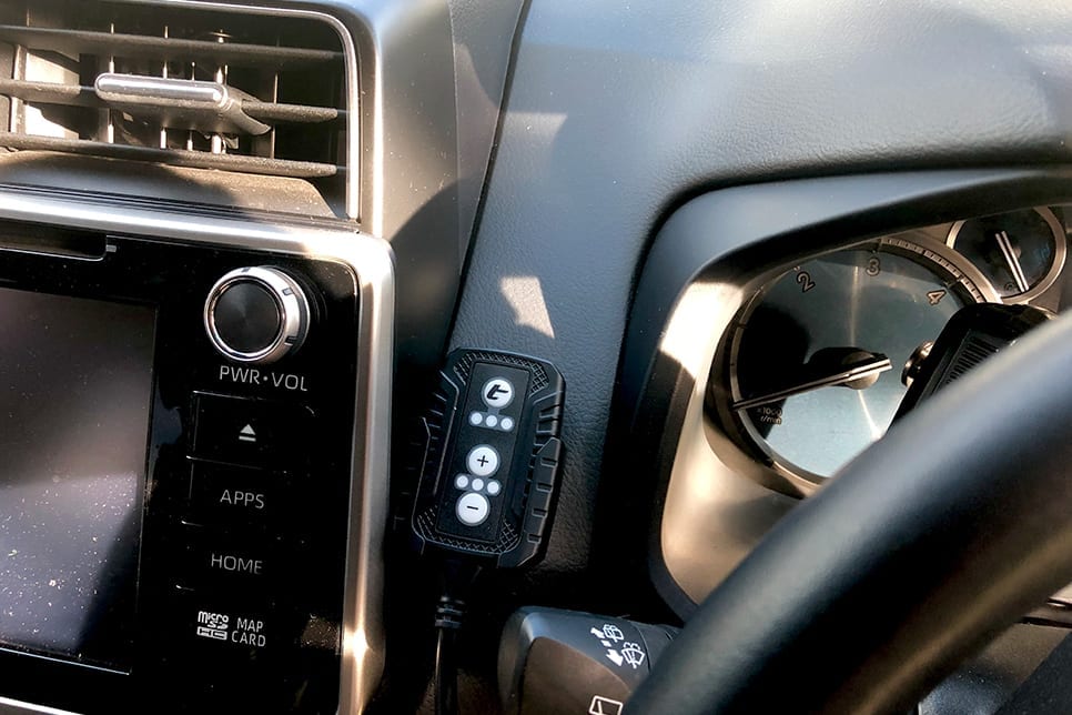 Torqit Pedal Torq Throttle Controller Installed in 4WD