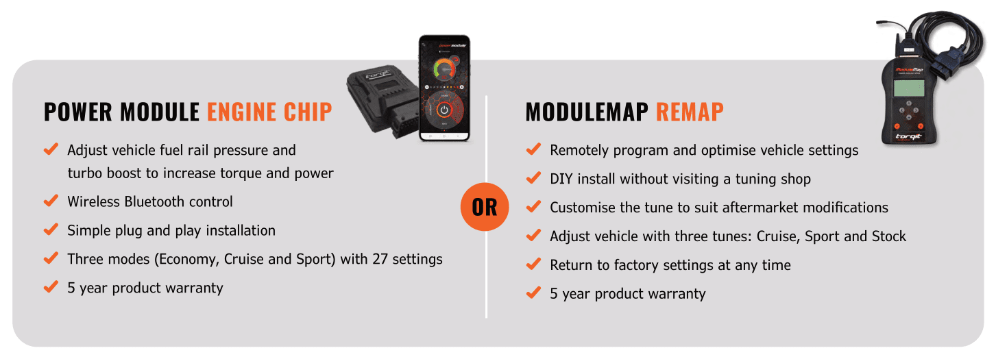 Torqit Power Module engine chip and ModuleMap remap for 79 Series LandCruiser engine performance upgrades
