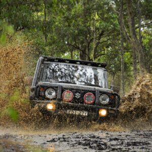 Suzuki Jimny off-road with Torqit snorkel and stainless steel airbox