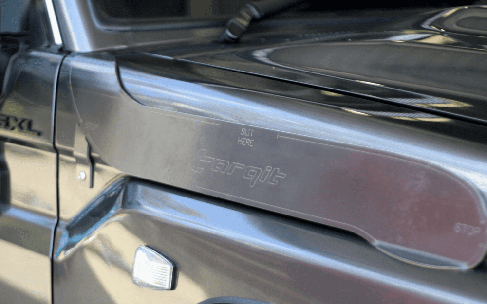 Torqit Stainless Steel Snorkel Fitting on LandCruiser