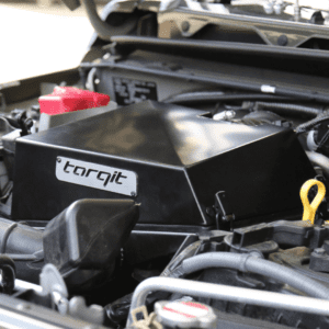 Torqit stainless steel Jimny airbox installed in engine bay