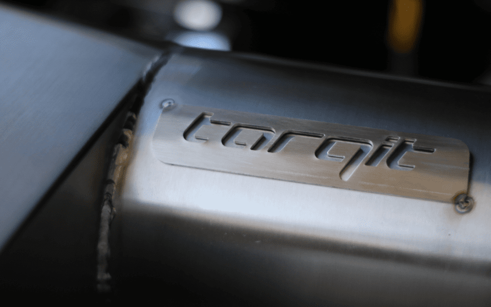 Torqit Airbox with logo close-up
