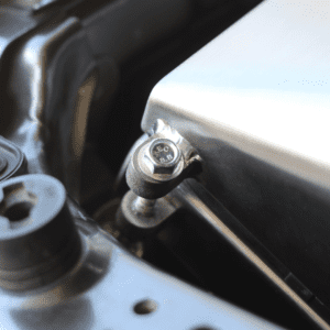 Stainless steel airbox lid and fittings on a Toyota LandCruiser 79 Series
