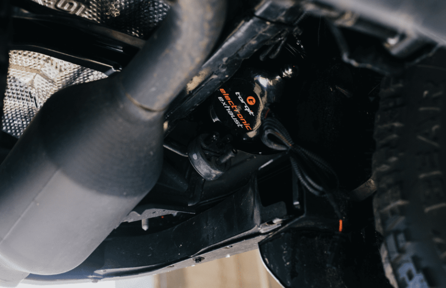 Installed Electronic Exhaust under vehicle