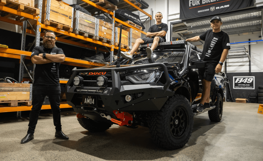4WD Performance Exhaust fitted on 4WD in workshop with Torqit team