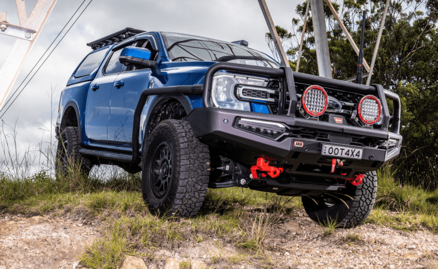 Next-Gen Ford Ranger offroad on rugged terrain