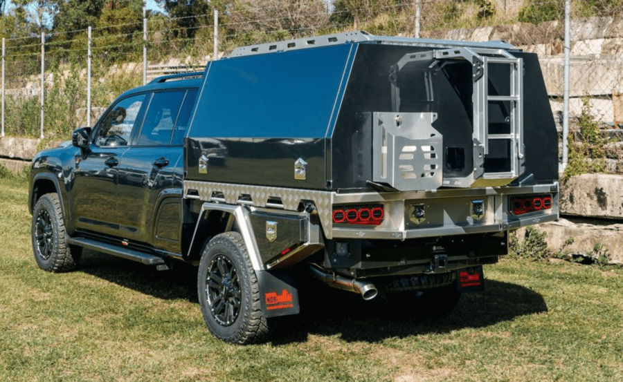 Toyota LandCruiser 300 Series Exhaust System – Rear View
