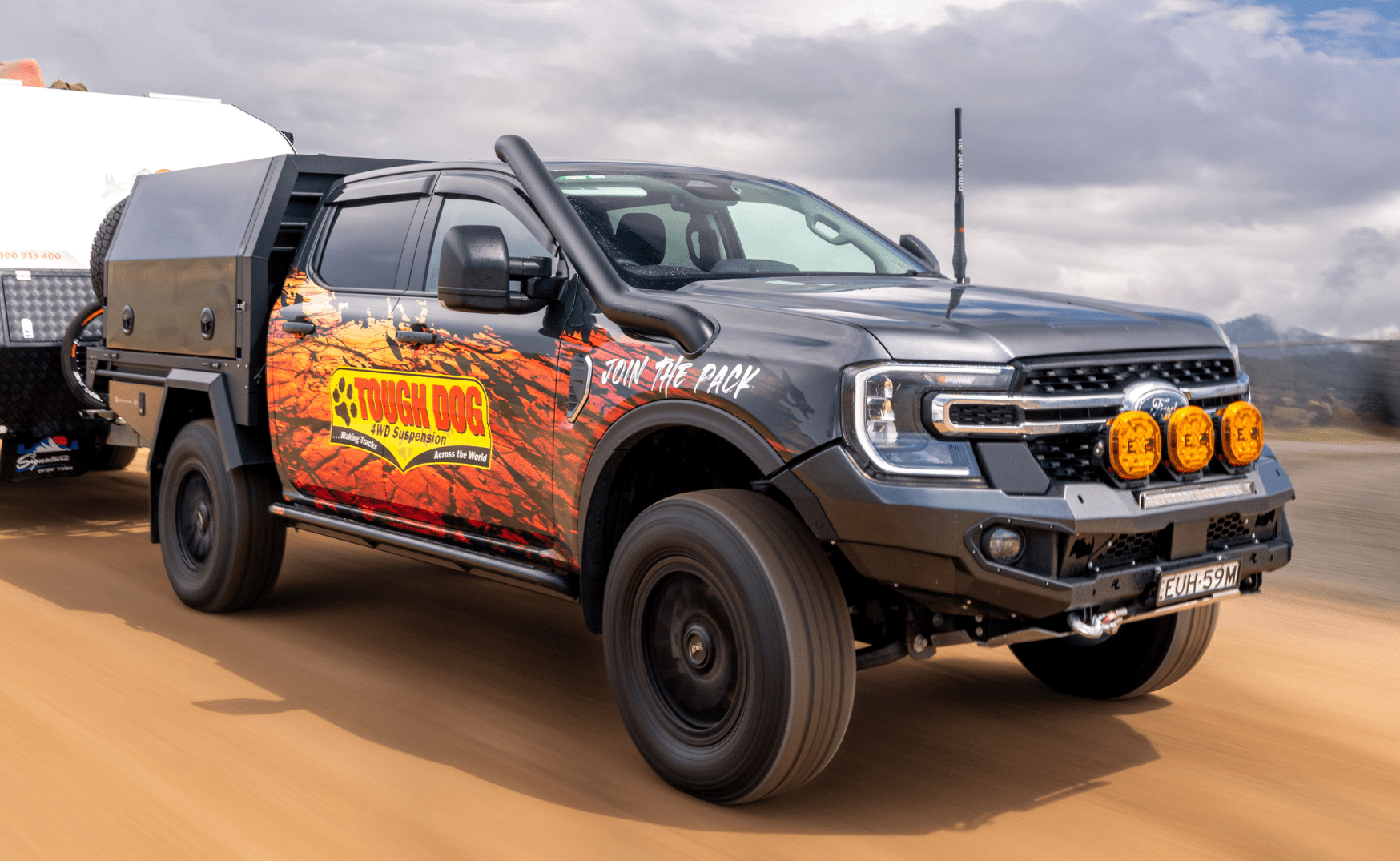 Ford Next-Gen Ranger with Tough Dog Suspension and Torqit Upgrades Towing Off-Road
