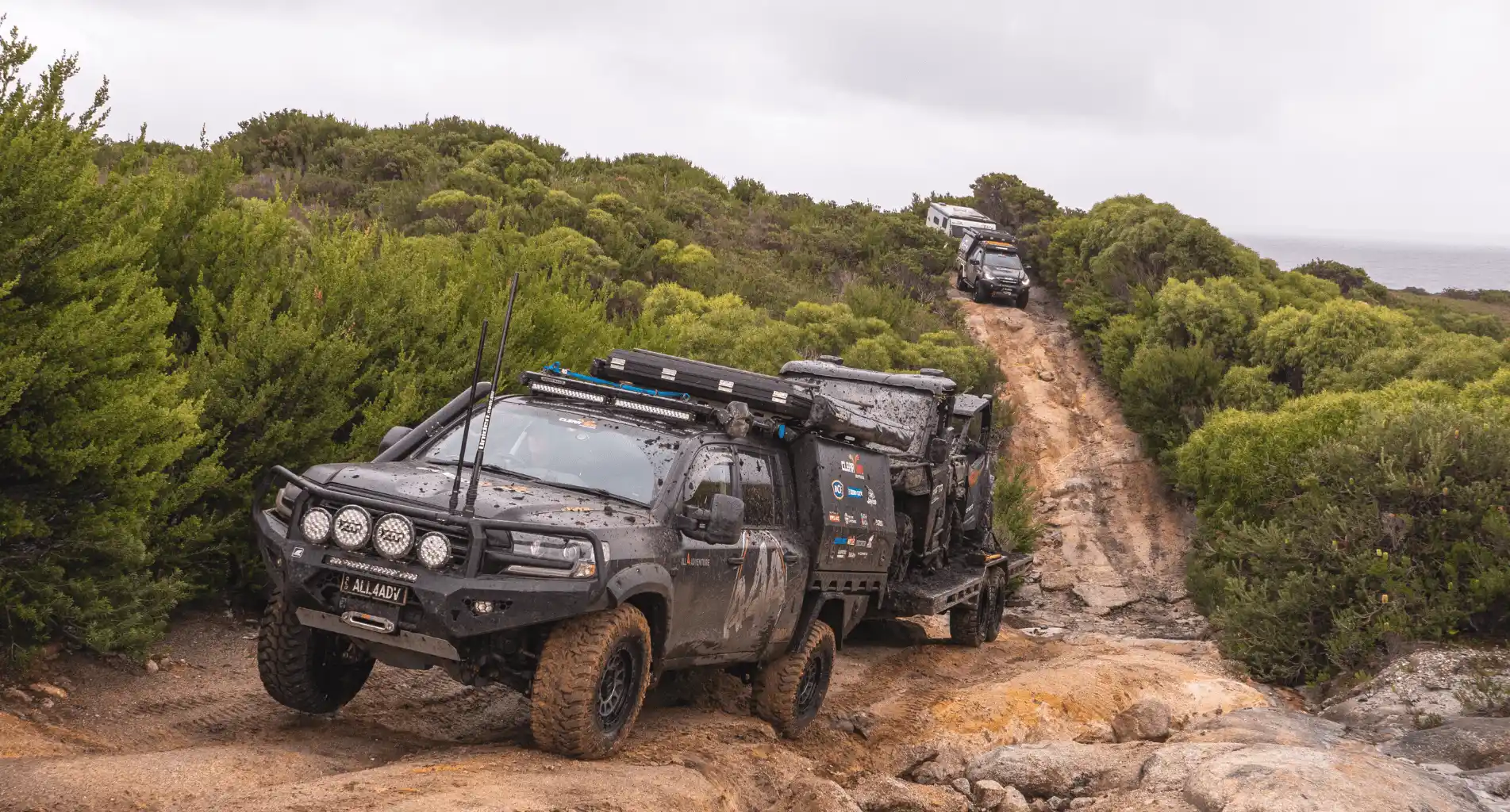 4WD Performance vehicles on rugged off-road track – Torqit upgrades