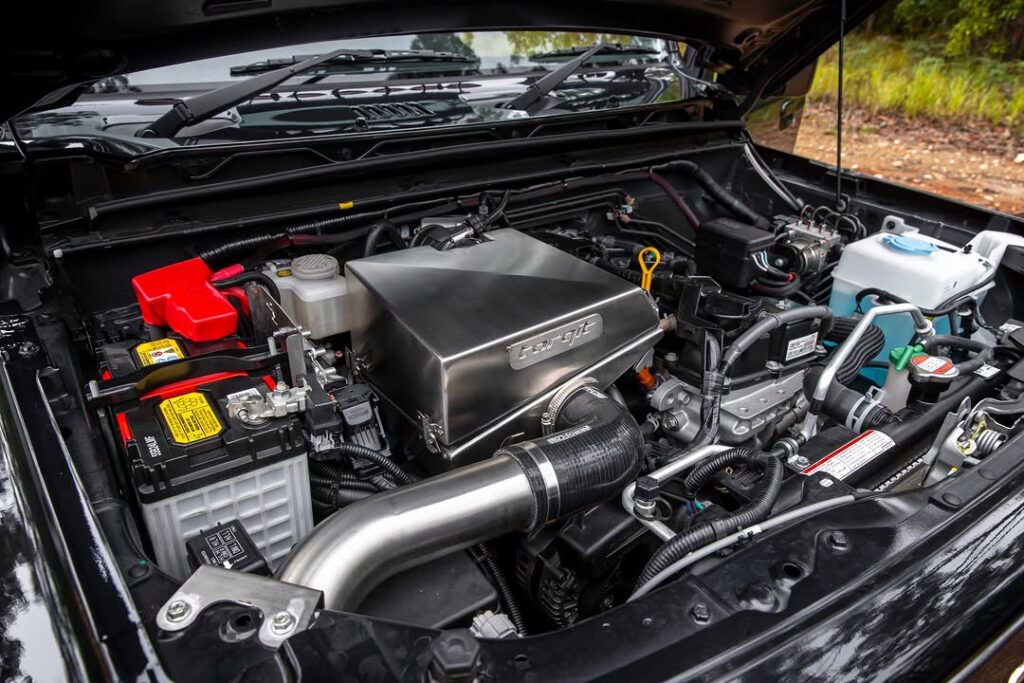 Stainless Airbox Upgrade in Ford 4WD Engine Bay