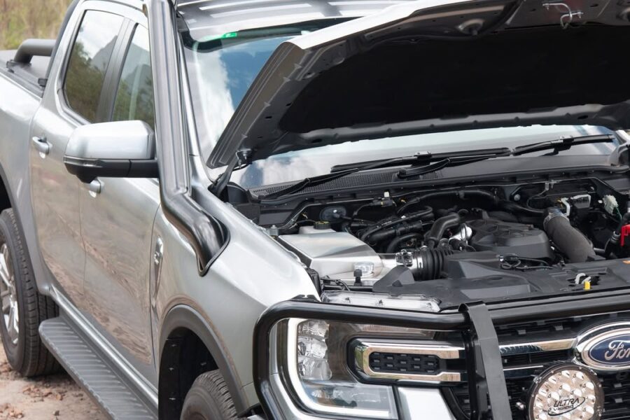 Torqit Airbox Upgrade installed on Ford Ranger engine bay